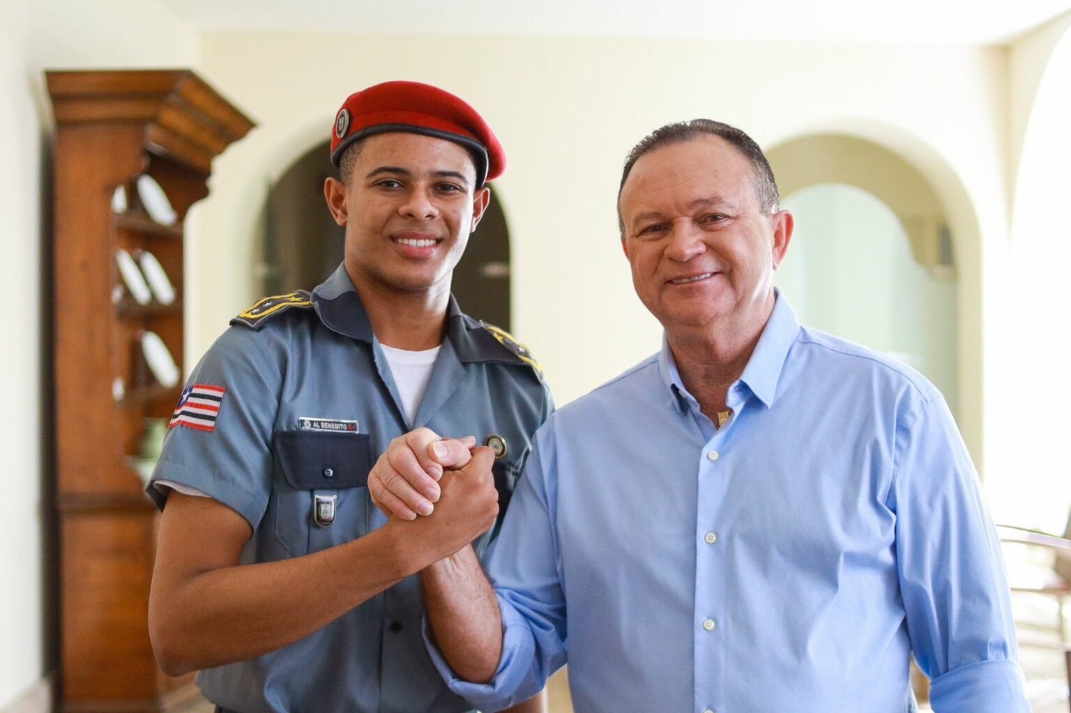 Brandão recebe Benedito Moreno, estudante que conquistou prêmio de redação pela Universidade de Oxford