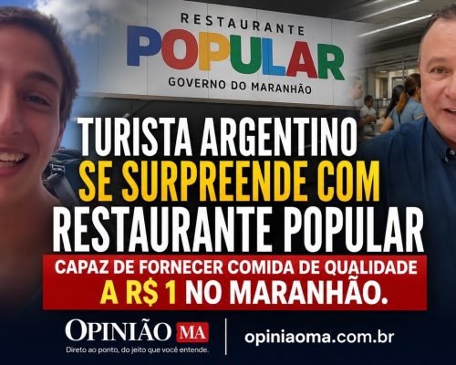 Turista argentino se emociona ao conhecer Restaurante Popular no Maranhão e destaca exemplo de combate à fome