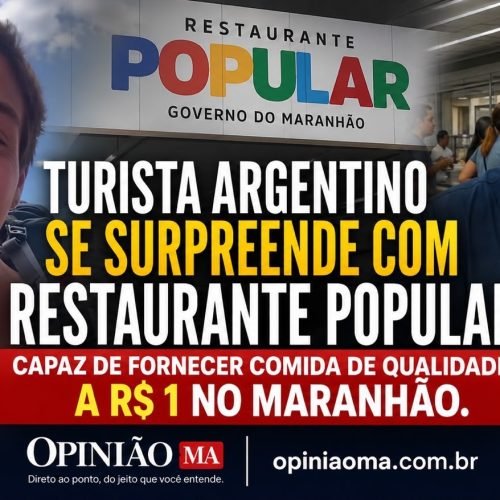 Turista argentino se emociona ao conhecer Restaurante Popular no Maranhão e destaca exemplo de combate à fome