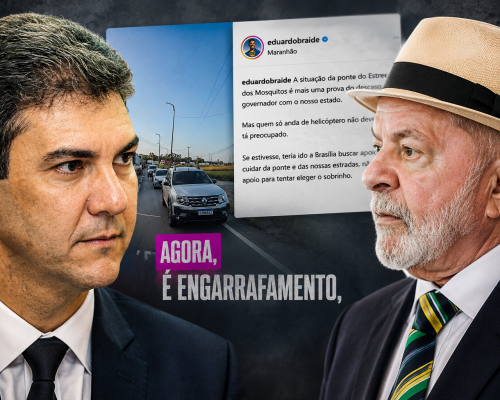 Braide tira a máscara e parte pra cima do Presidente Lula, cobrando intervenção na BR-135