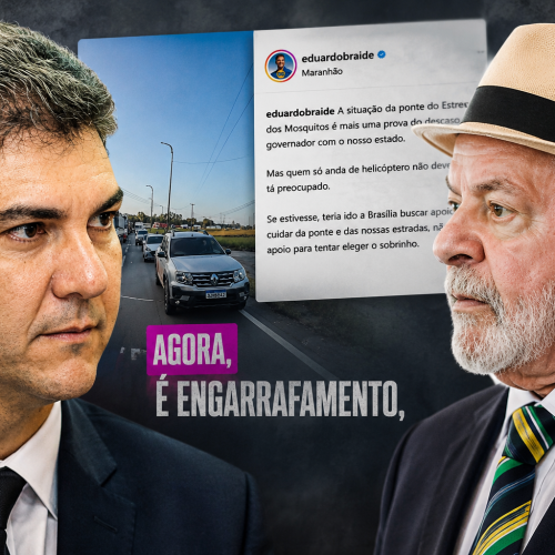 Braide tira a máscara e parte pra cima do Presidente Lula, cobrando intervenção na BR-135