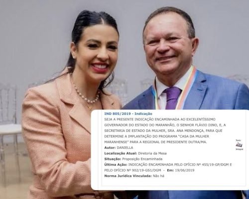 Indicação de Daniella se concretiza e Presidente Dutra ganha Casa da Mulher Maranhense
