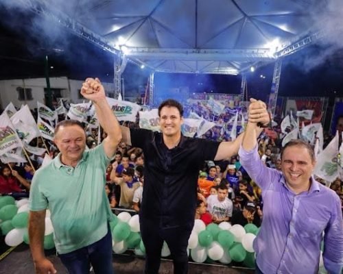 São Luís abraça Orleans e Edivaldo durante ato na área Itaqui-Bacanga