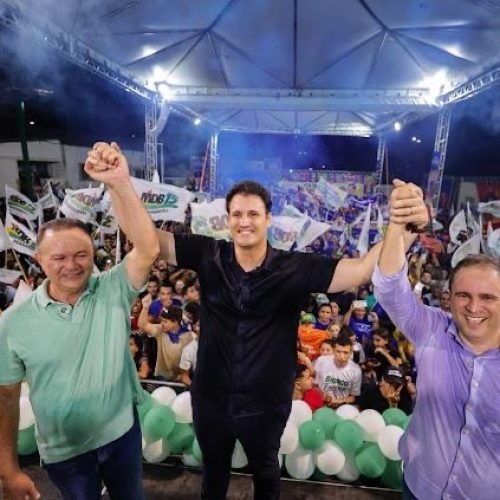 São Luís abraça Orleans e Edivaldo durante ato na área Itaqui-Bacanga